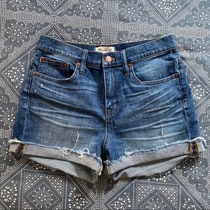 Madewell High rise denim short